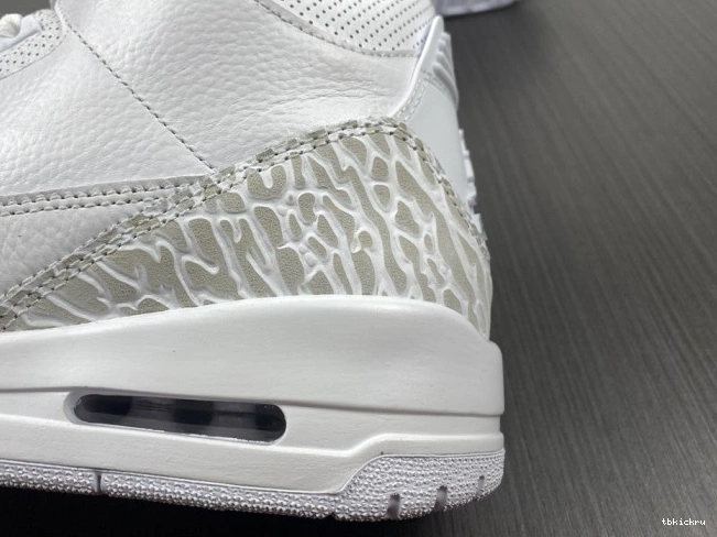 Cheap TBK Retro Air 'Triple 3 Jordan White' PS 429487-111 0717